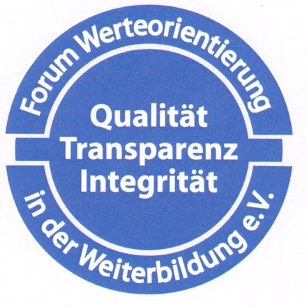 Berufskodex-Siegel des Forum Werteorientierung in der Weiterbildung e.V.